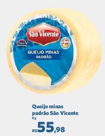 Sam's Club Queijo minas padrão São Vicente kg oferta
