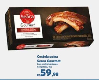 Sam's Club Costela suina Seara Gourmet Com molho barbecue, Congelada, 1kg oferta