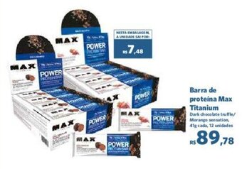 Sam's Club Barra de proteína Max Titanium oferta