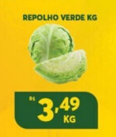Atacadão Centro Sul Repolho Verde 1kg oferta
