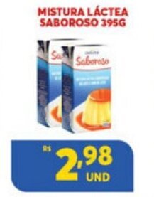 Atacadão Centro Sul Mistura Lactea Saboroso 395g oferta