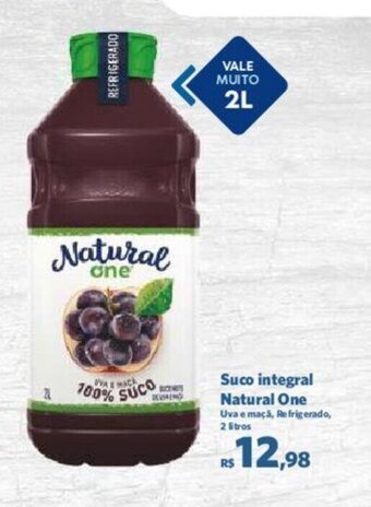 Sam's Club Suco integral Natural One Uva e maçã, Refrigerado, 2 litros oferta