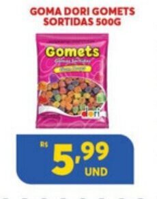Atacadão Centro Sul Goma Dori Gomets Sortidas 500g oferta