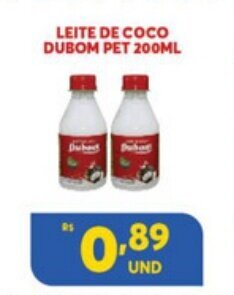 Atacadão Centro Sul Leite de Coco Dubom Pet 200ml oferta