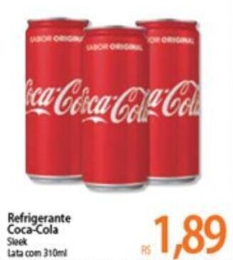 Atacadão Refrigerante Coca Cola 310ml oferta