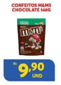 Confeitos M&Ms Chocolate 148g