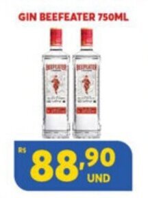 Atacadão Centro Sul Gin Beefeater 750ml oferta