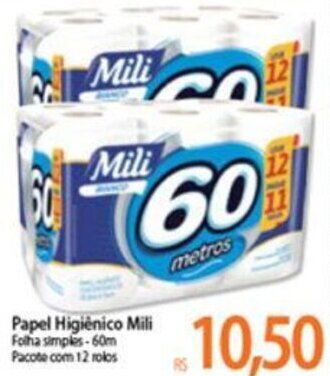 Atacadão Papel Higiénico Mili oferta