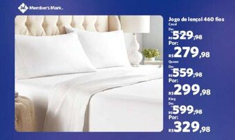 Sam's Club Jogo de lençol 460 fios oferta