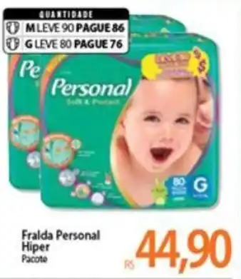 Atacadão Fralda Personal Hiper oferta