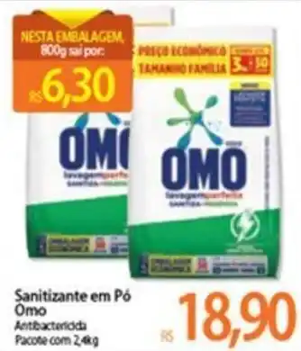 Sanitizante em po Omo 2.4kg