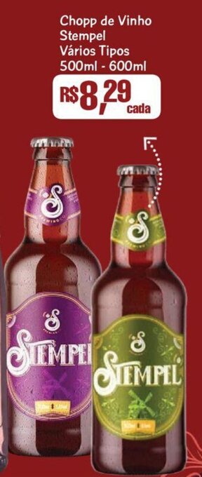 Chopp de Vinho Stempel Vários Tipos 500ml - 600ml