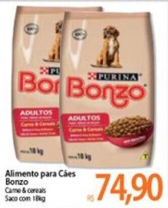 Atacadão Alimento para Caes Bonzo oferta