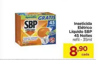Carrefour Insecticida Elétrico Líquido Sbp 45 Noites 35ml oferta