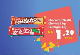Comercial Esperança Chocolate Nestlé Chokito 32g Prestigio 33g oferta