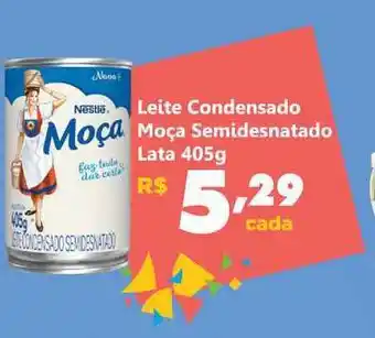 Comercial Esperança Leite Condensado Moça Semidesnatado 405g oferta