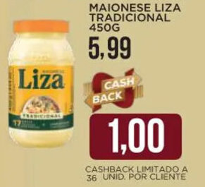 Apoio Mineiro MAIONESE LIZA TRADICIONAL 450G oferta