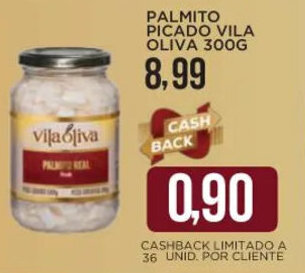 Apoio Mineiro PALMITO PICADO VILA OLIVA 300G oferta