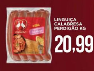 Apoio Mineiro LINGUIÇA CALABRESA PERDIGÃO KG oferta