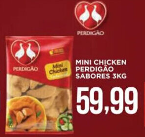 Apoio Mineiro MINI CHICKEN PERDIGÃO SABORES 3KG oferta