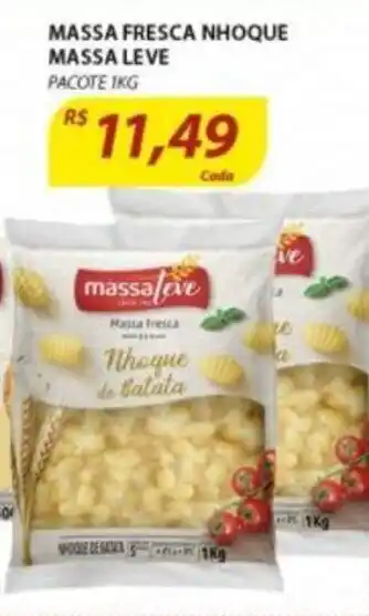 Assaí Atacadista Massa Fresca Nhoque Massa Leve 1kg oferta