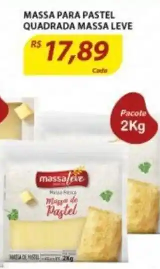 Assaí Atacadista Massa para Pastel Quadrada Massa Leve 2kg oferta