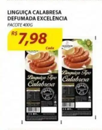 Assaí Atacadista Linguica Calabresa Defumada Excelencia 400g oferta
