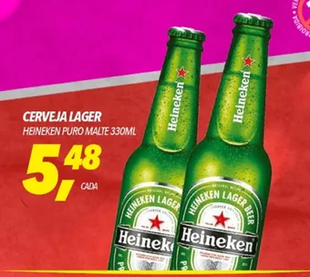Frangolândia CERVEJA LAGER HEINEKEN PURO MALTE 330ML oferta