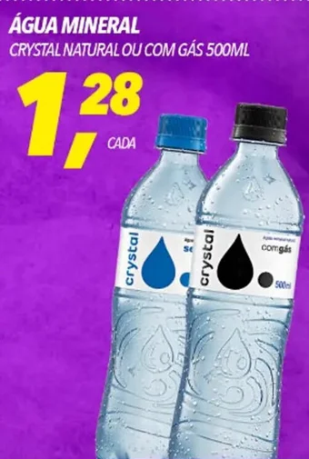Frangolândia ÁGUA MINERAL CRYSTAL NATURAL OU COM GÁS 500ML oferta