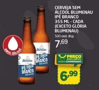 CERVEJA SEM ÁLCOOL BLUMENAU IPÊ BRANCO 355 ML - CADA