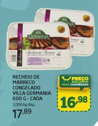 RECHEIO DE MARRECO CONGELADO VILLA GERMANIA 600 G-CADA