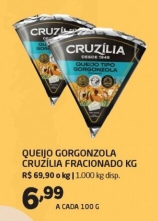 Queijo Gorgonzola Azul de Minas Cruzília