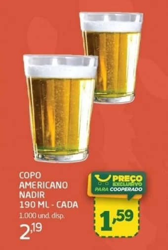 Cooper COPO AMERICANO NADIR 190 ML - CADA oferta