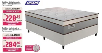 Deltasul Colchão Mola Império Casal + Base p/ Colchão Cód: 42730/42744 oferta