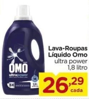 Carrefour Lava-Roupas Líquido Omo ultra power 1,8 litro oferta