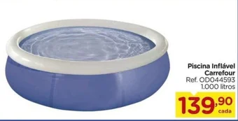 Carrefour Piscina Inflável Carrefour Ref. OD044593 1.000 litros oferta