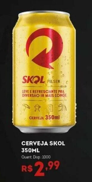 Bistek Supermercados CERVEJA SKOL 350ML oferta