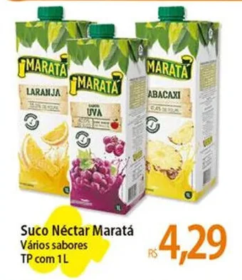 Atacadão Suco Néctar Maratá Vários sabores TP com 1L oferta