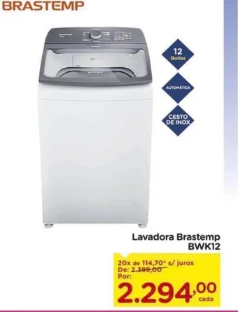 Carrefour Lavadora Brastemp oferta