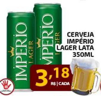 Iquegami Supermercados CERVEJA IMPÉRIO LAGER LATA 350ML oferta