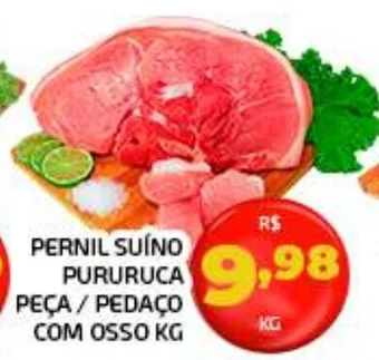 PERNIL SUÍNO PURURUCA PEÇA/ PEDAÇO COM OSSO KG
