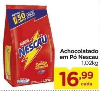 Carrefour Achocolatado em Pó Nescau 1,02kg oferta