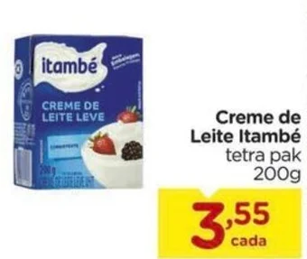 Carrefour Creme de Leite Itambé tetra pak 200G oferta