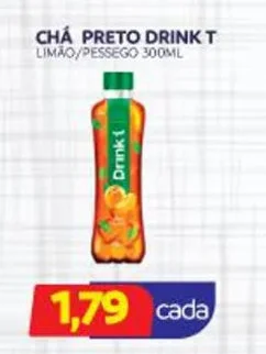 CHÁ PRETO DRINK T LIMÃO/PESSEGO 300ML