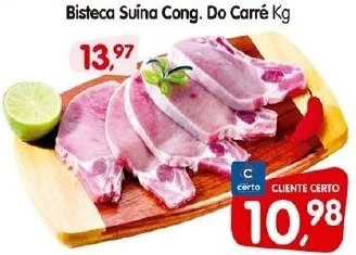 Cercadão Bisteca Suína Cong. Do Carré Kg oferta
