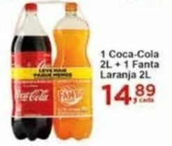 Rossi Supermercado 1 Coca-Cola 2L+1 Fanta Laranja 2L oferta
