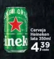 Rossi Supermercado Cerveja Heineken lata 350ml oferta