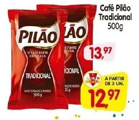 Cercadão Café Pilão Tradicional 500g oferta