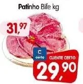 Cercadão Patinho Bife kg oferta