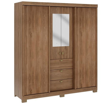 Benoit Guarda roupa / roupeiro carraro fit 1174 4 portas 3 gavetas 200x180x52 oferta